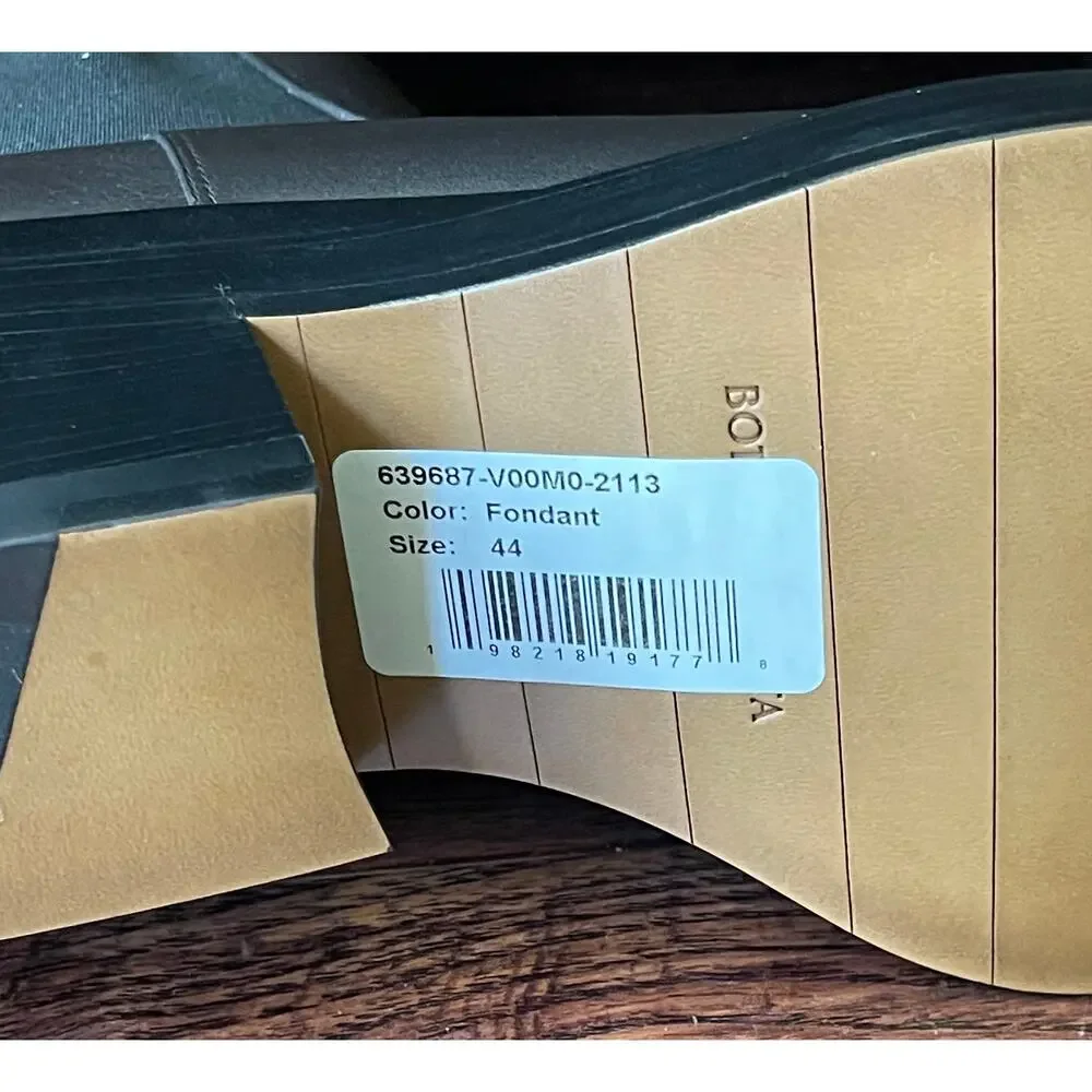 $1,800 NIB Bottega Veneta Leather Brown Heel Chelsea Boots Size 44(11)